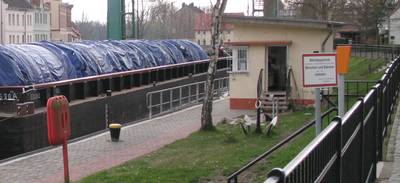 Anker auf der Schleuse Bernburg