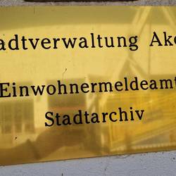 Einwohnermeldeamt/Stadtarchiv ©Stadtverwaltung Aken (Elbe)
