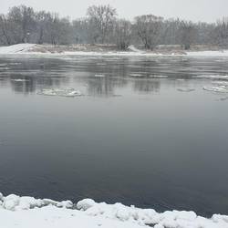 Au&szlig;erbetriebnahme F&auml;hre Aken (Elbe) - Eisgang